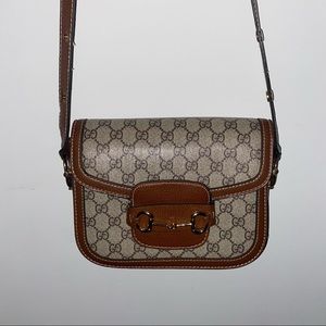 Faux Leather Monogram Crossbody